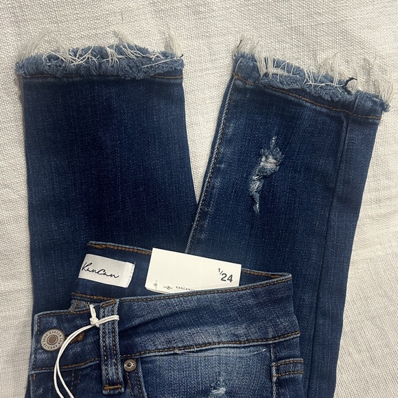 KanCan Women's Skinny Jeans - Dark Blue - Picture 7 of 7